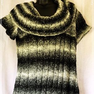 Mercer & Madison Black Grey Sweater Sz L